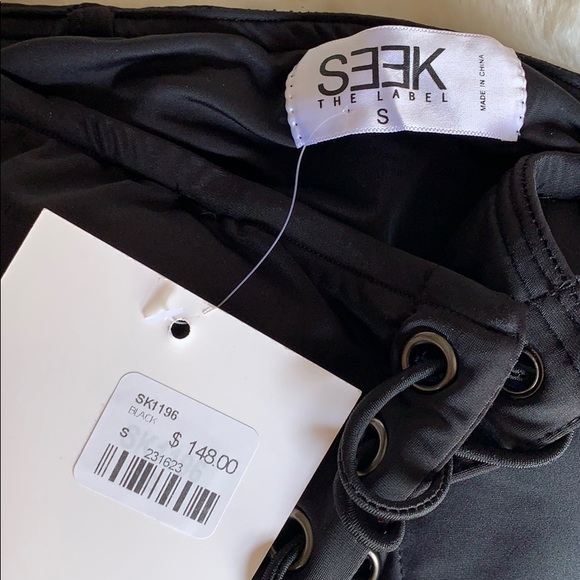 Seek The Label strapless bodysuit lace up swim hot - Picture 4 of 8